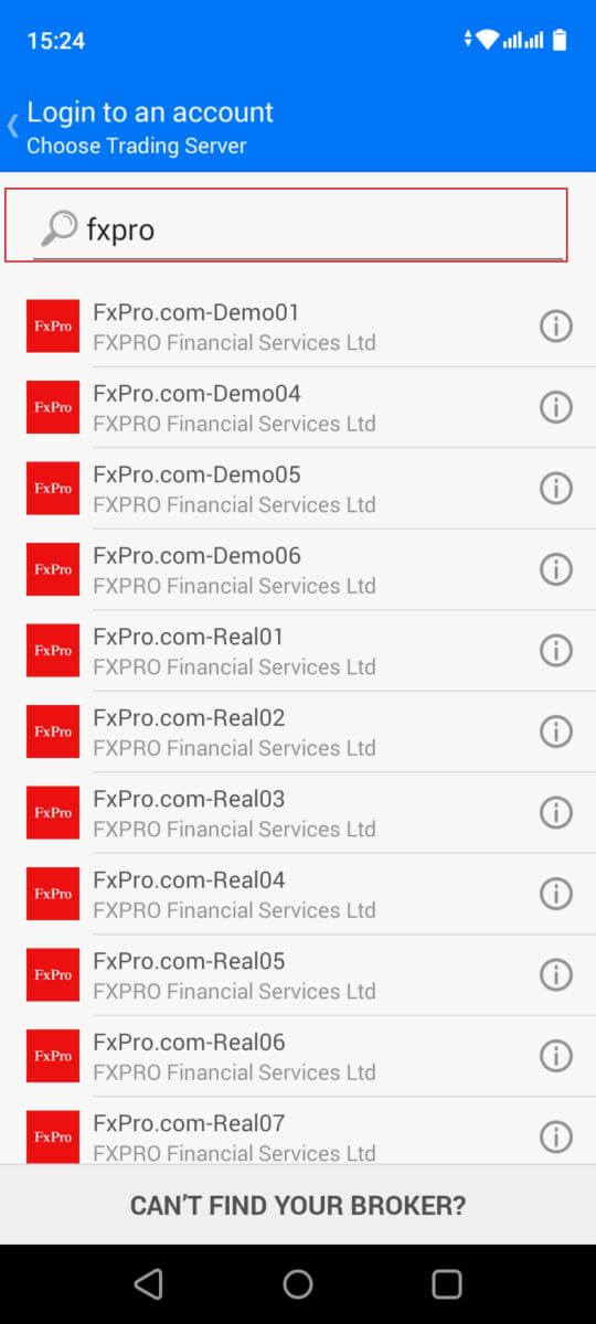 Baixe e instale o aplicativo móvel FxPro no Android e iOS