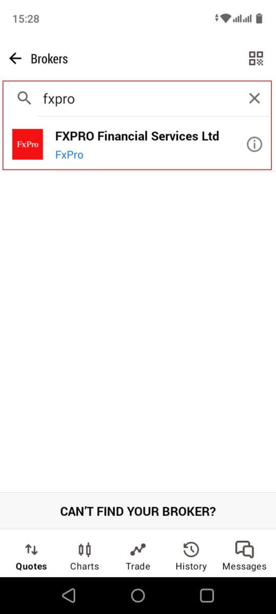 Baixe e instale o aplicativo móvel FxPro no Android e iOS