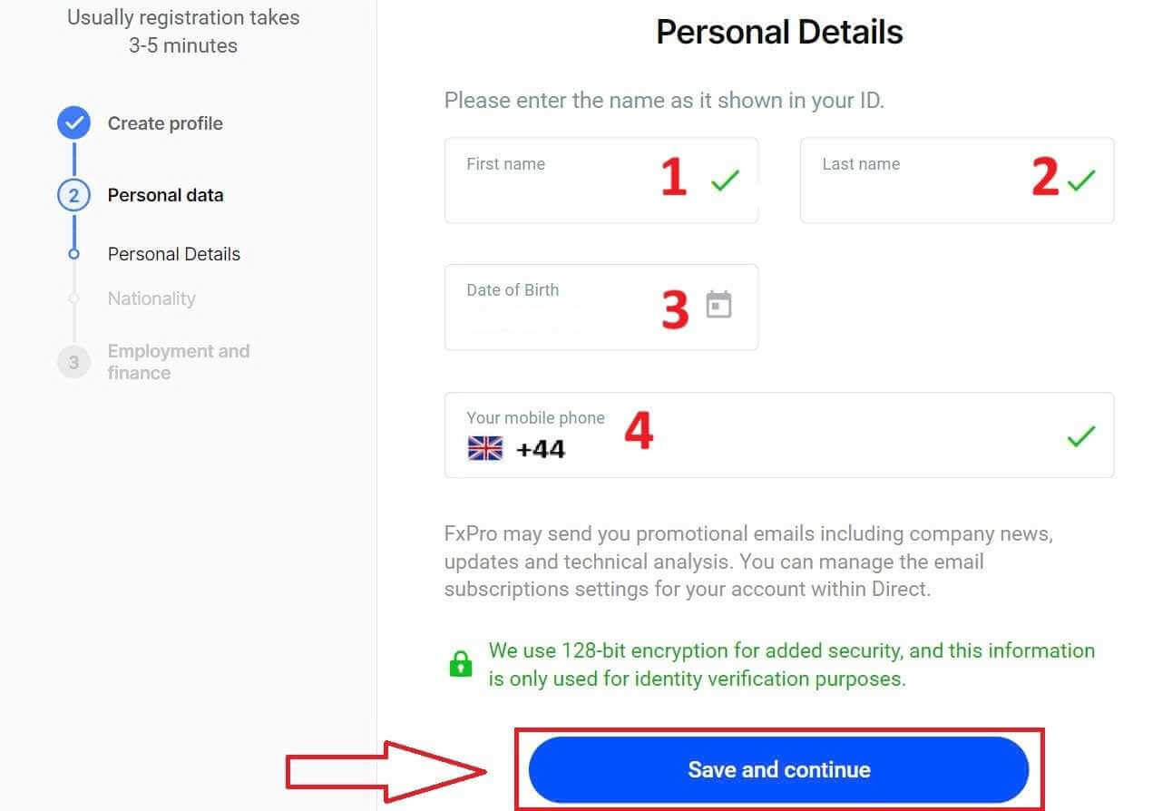 قم بتسجيل الحساب وابدأ التداول التجريبي على FxPro