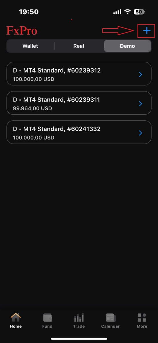 قم بتسجيل الحساب وابدأ التداول التجريبي على FxPro