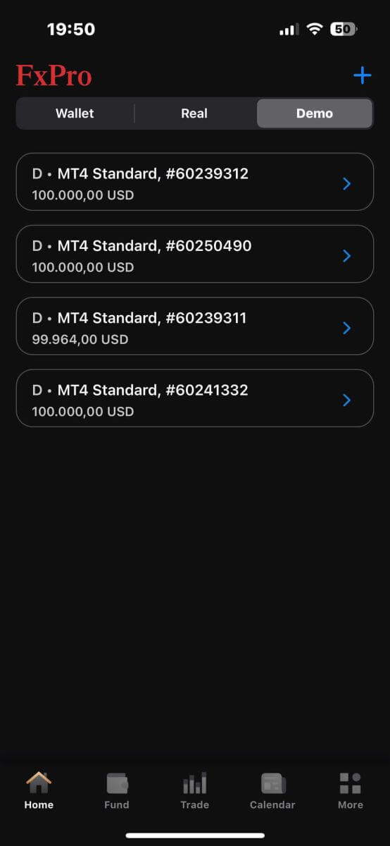 قم بتسجيل الحساب وابدأ التداول التجريبي على FxPro